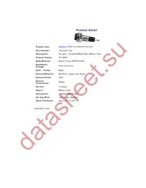 105-0203-200 BLACK datasheet  